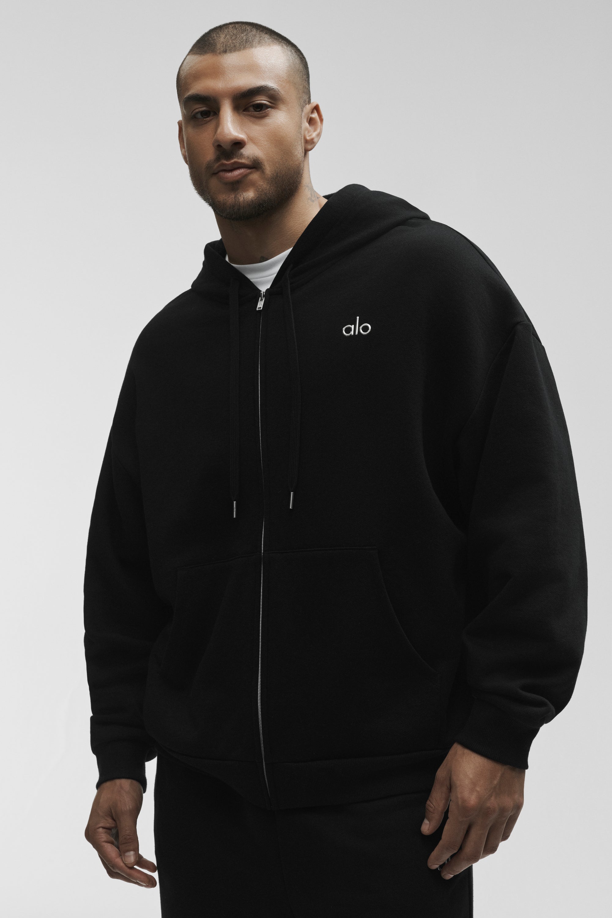 Alo Yoga Accolade Full Zip Hoodie - Black