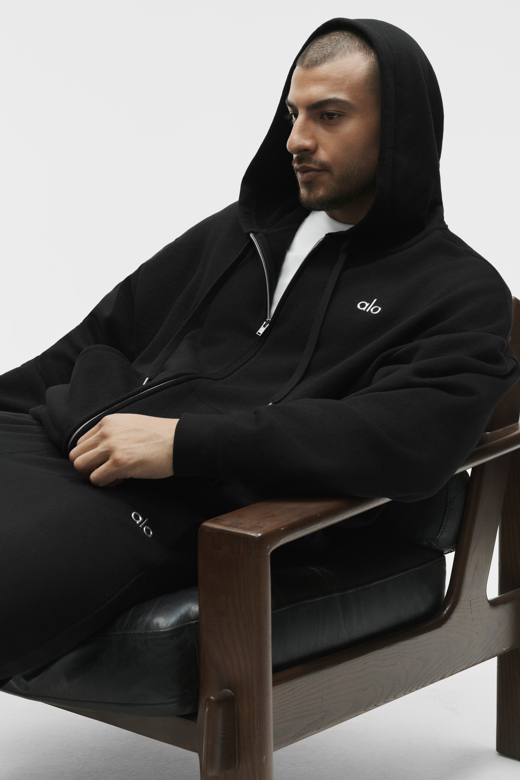 Alo Yoga Accolade Full Zip Hoodie - Black