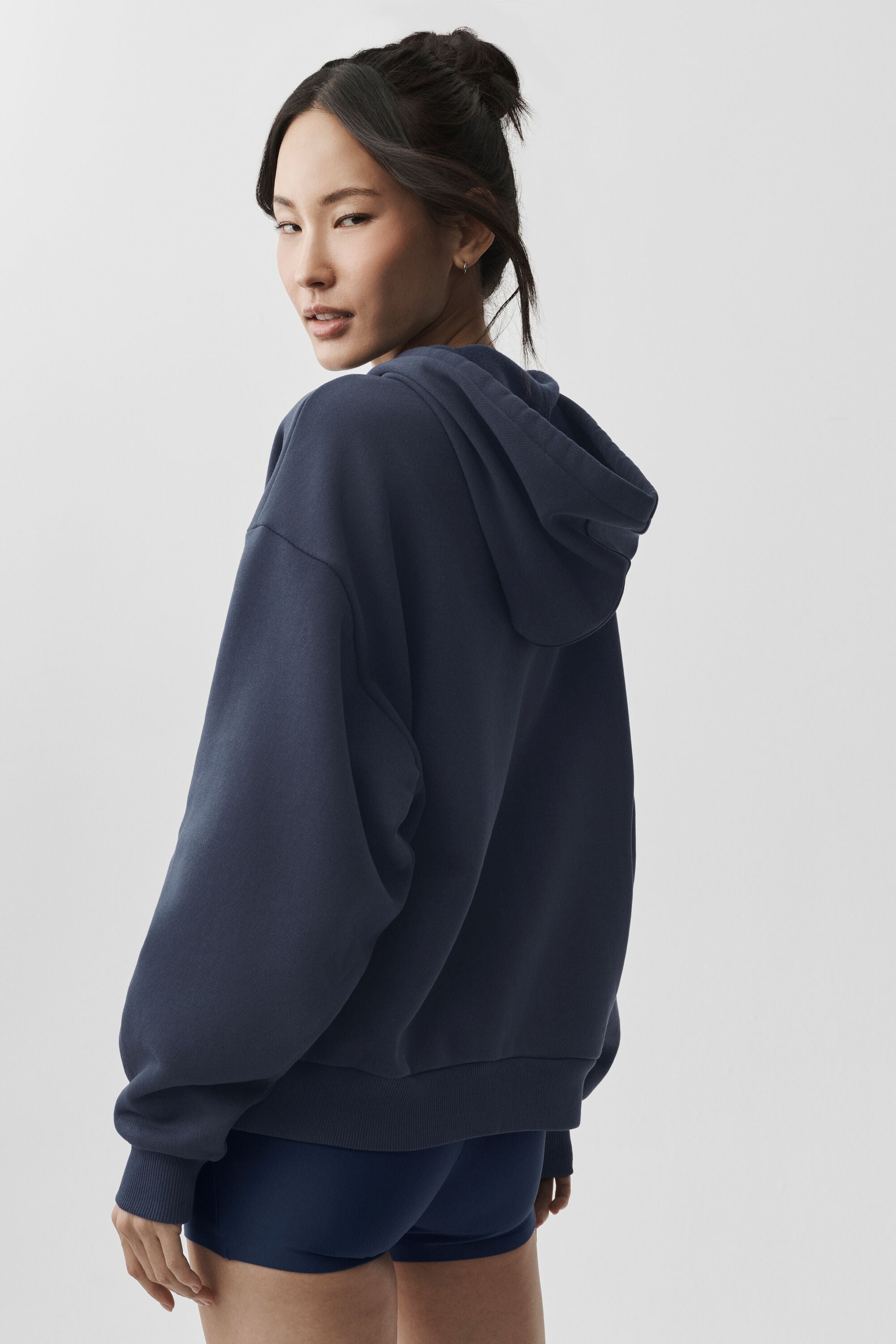 Alo Yoga Accolade Full Zip Hoodie - Navy
