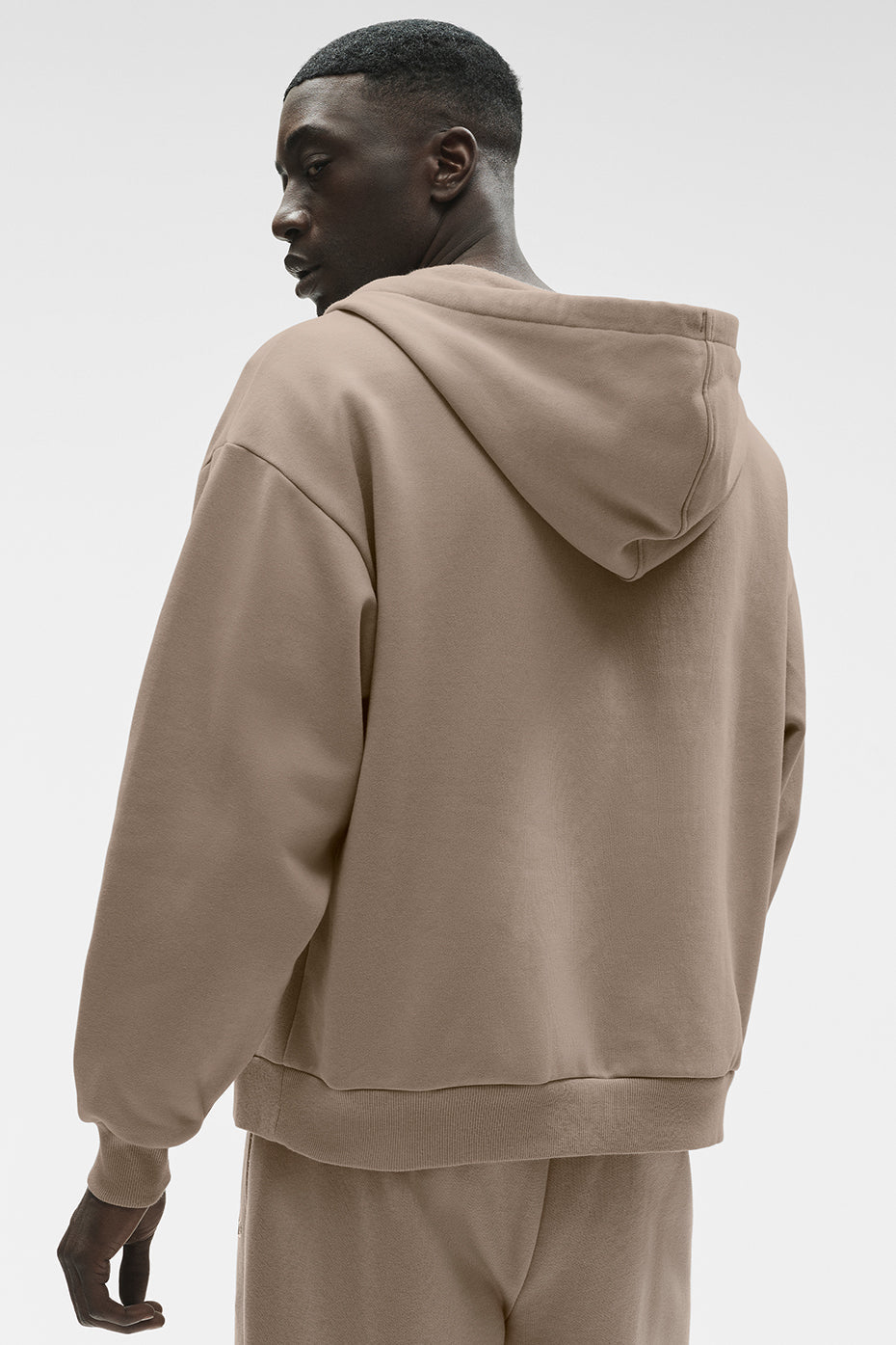 Alo Yoga Accolade Full Zip Hoodie - Gravel