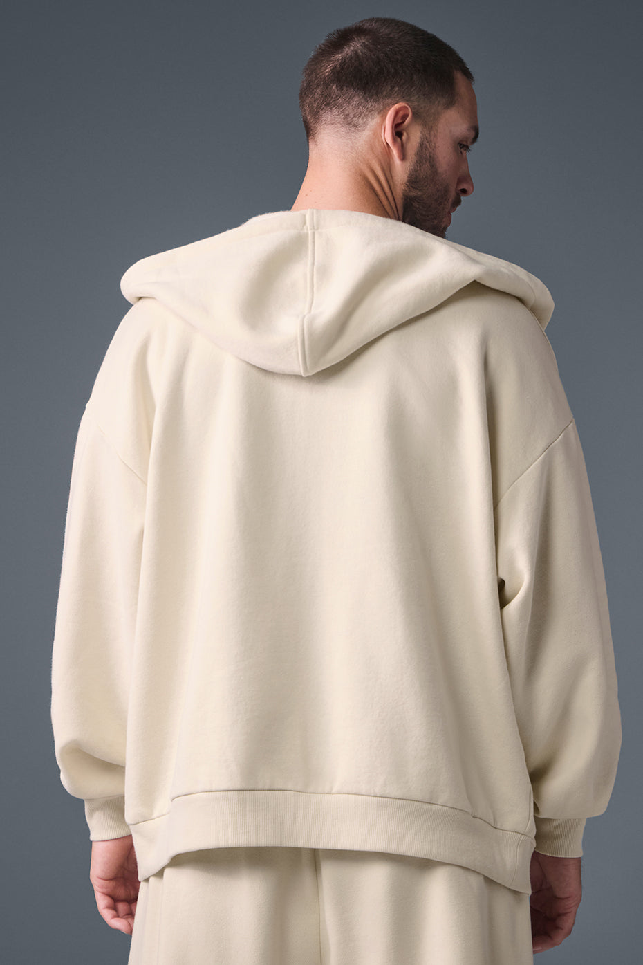 Alo Yoga Accolade Full Zip Hoodie - Oat Milk