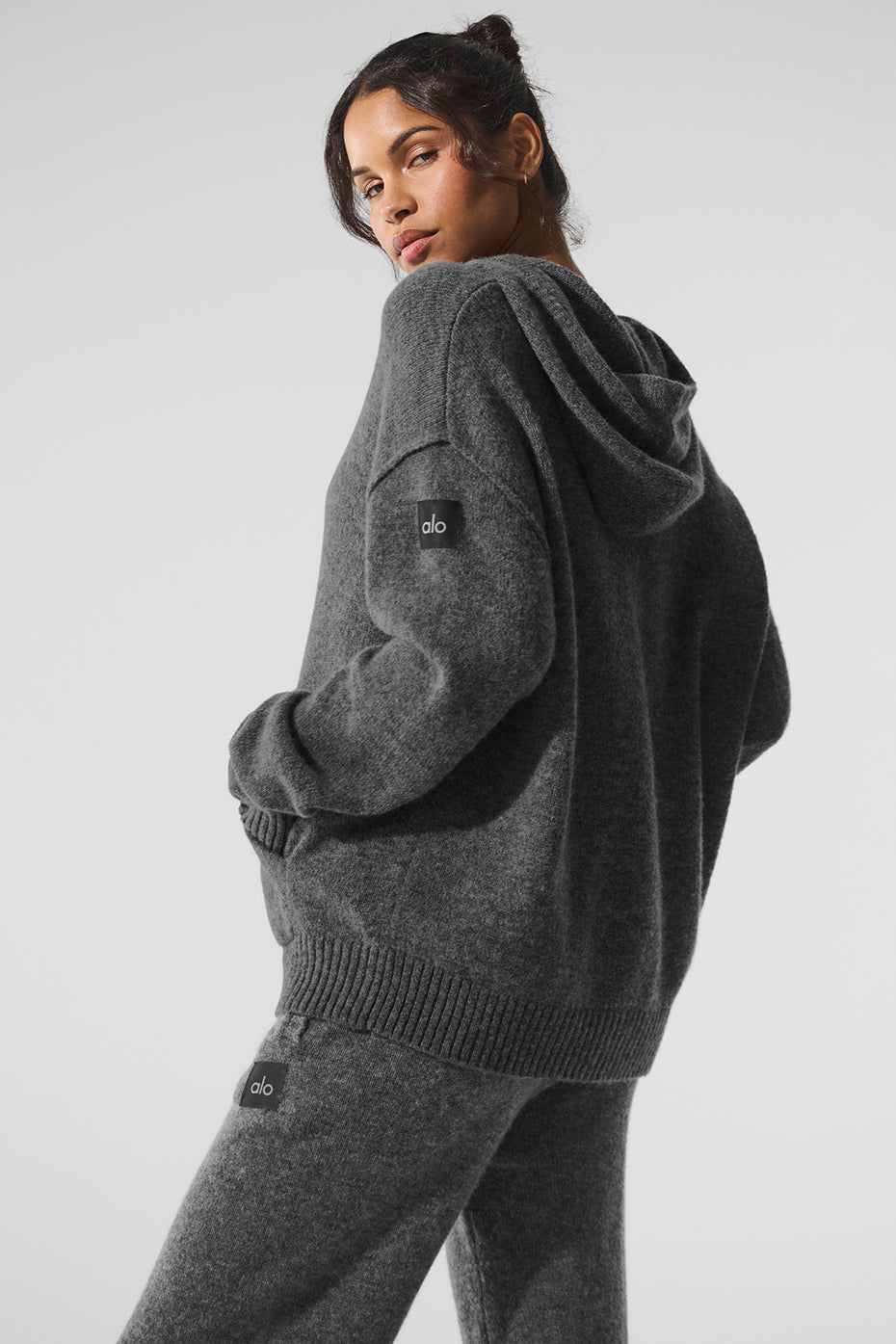 Alo Yoga Wool Cashmere New Class Hoodie - Platinum Grey