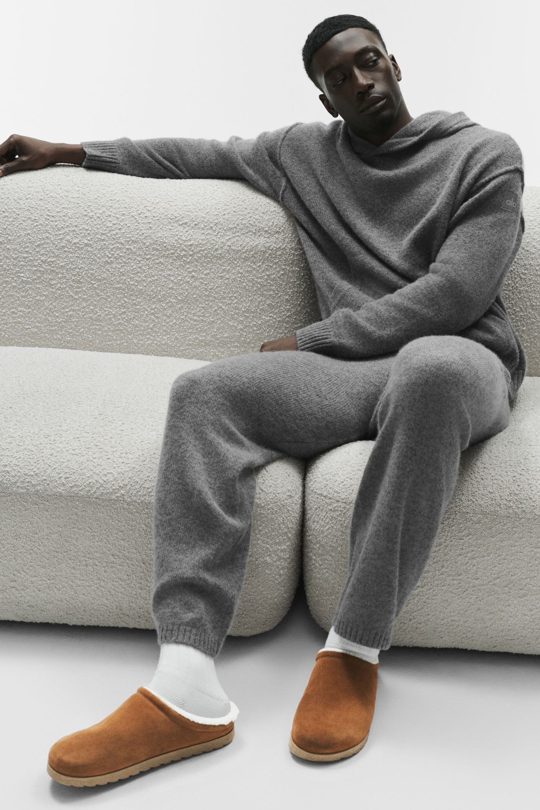 Alo Yoga Wool Cashmere New Class Hoodie - Platinum Grey