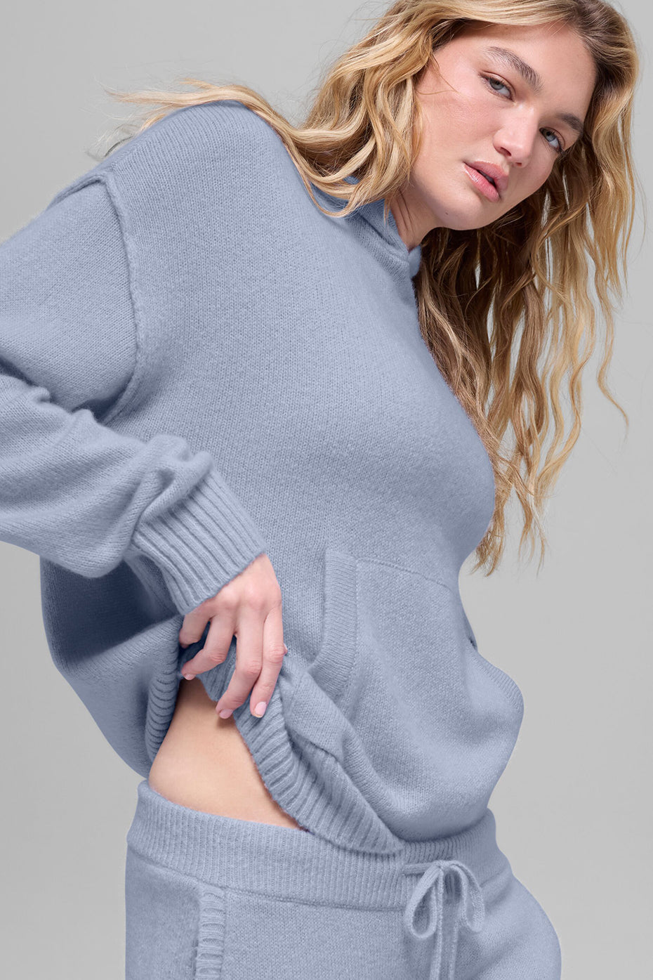 Alo Yoga Wool Cashmere New Class Hoodie - Winter Frost