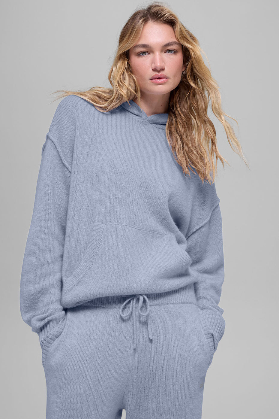 Alo Yoga Wool Cashmere New Class Hoodie - Winter Frost