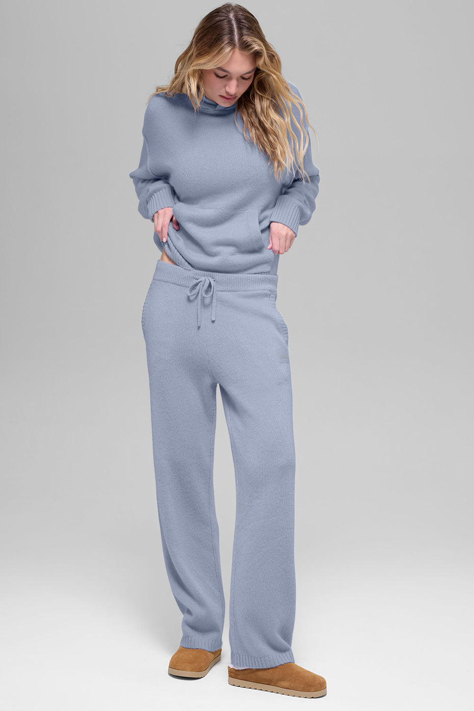 Alo Yoga Wool Cashmere New Class Hoodie - Winter Frost