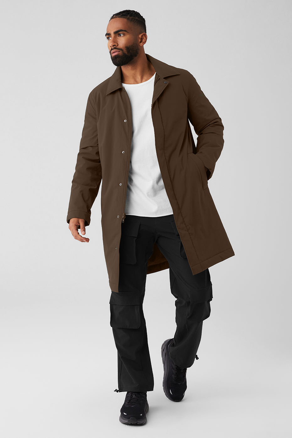 Alo Yoga Signature Overcoat - Espresso