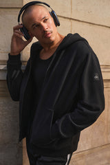 Alo Yoga Renown Heavy Weight Full Zip Hoodie - Black