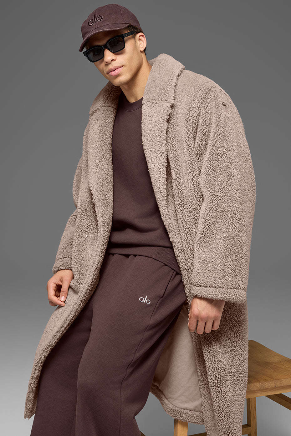Alo Yoga Oversized Sherpa Trench - Chai Latte
