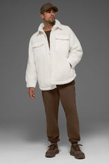Alo Yoga Sherpa Edge Shacket - Ivory