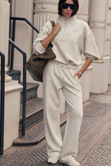 Alo Yoga Accolade Straight Leg Sweatpant - Oatmeal Heather