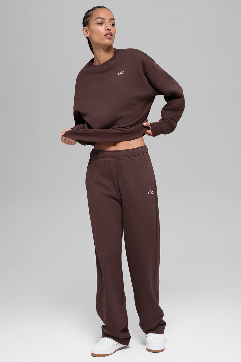 Alo Yoga Accolade Straight Leg Sweatpant - Brownstone
