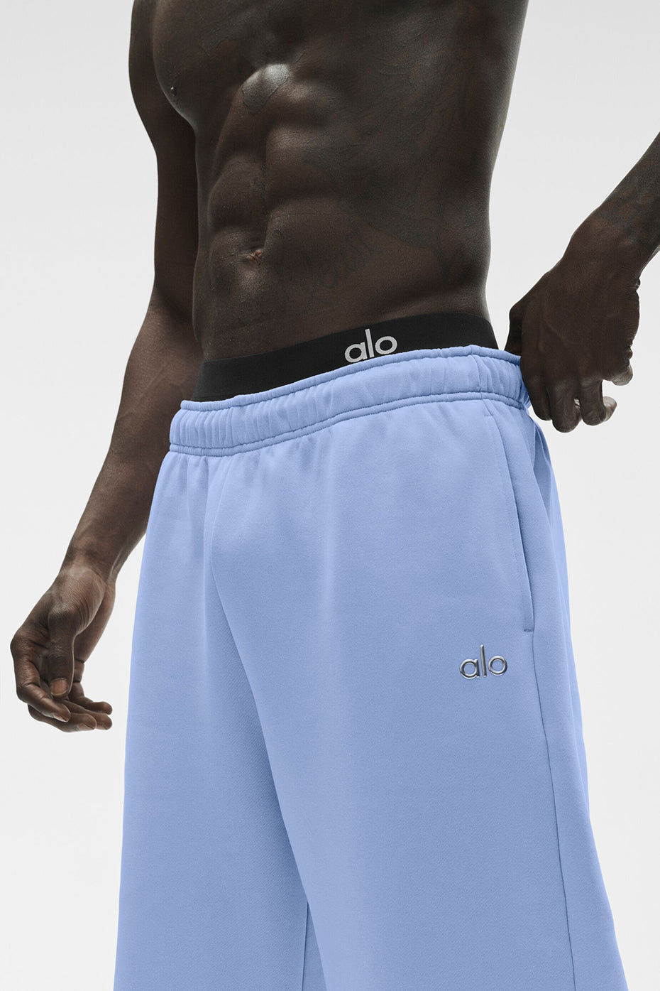 Alo Yoga Accolade Straight Leg Sweatpant - Light Provence Blue
