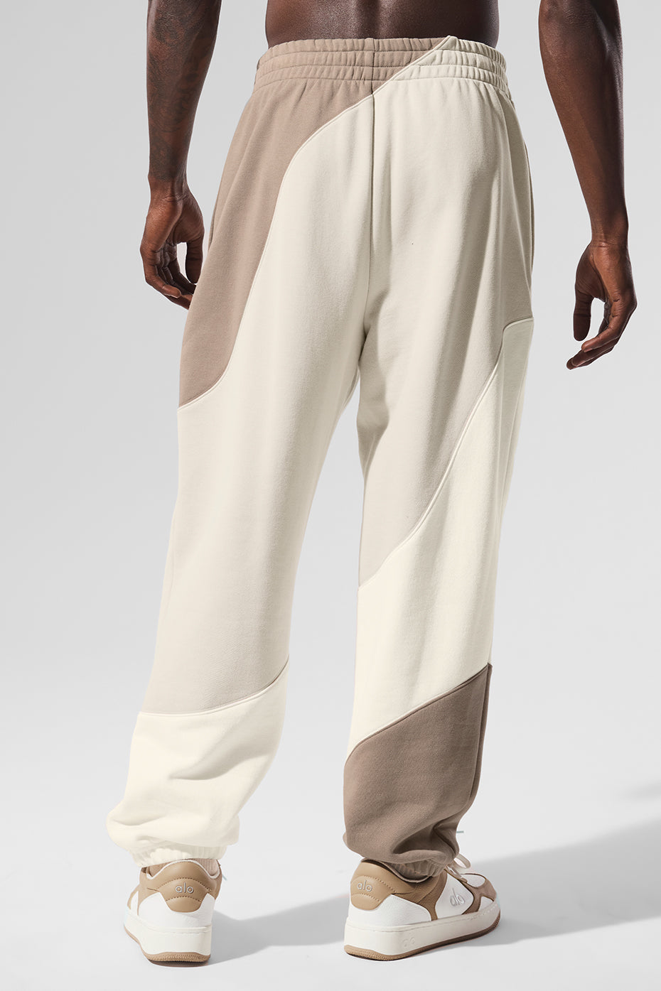 Alo Yoga Make Waves Sweatpant - Ivory/Bone/Gravel