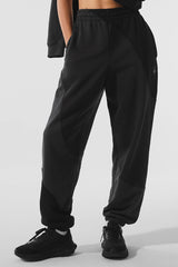 Alo Yoga Make Waves Sweatpant - Vintage Black Tonal