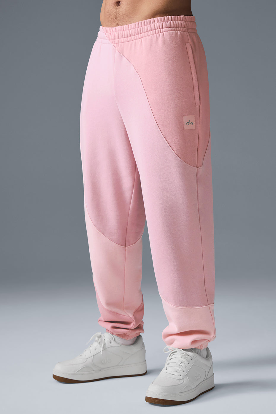 Alo Yoga Make Waves Sweatpant - Sunset Pink Tonal