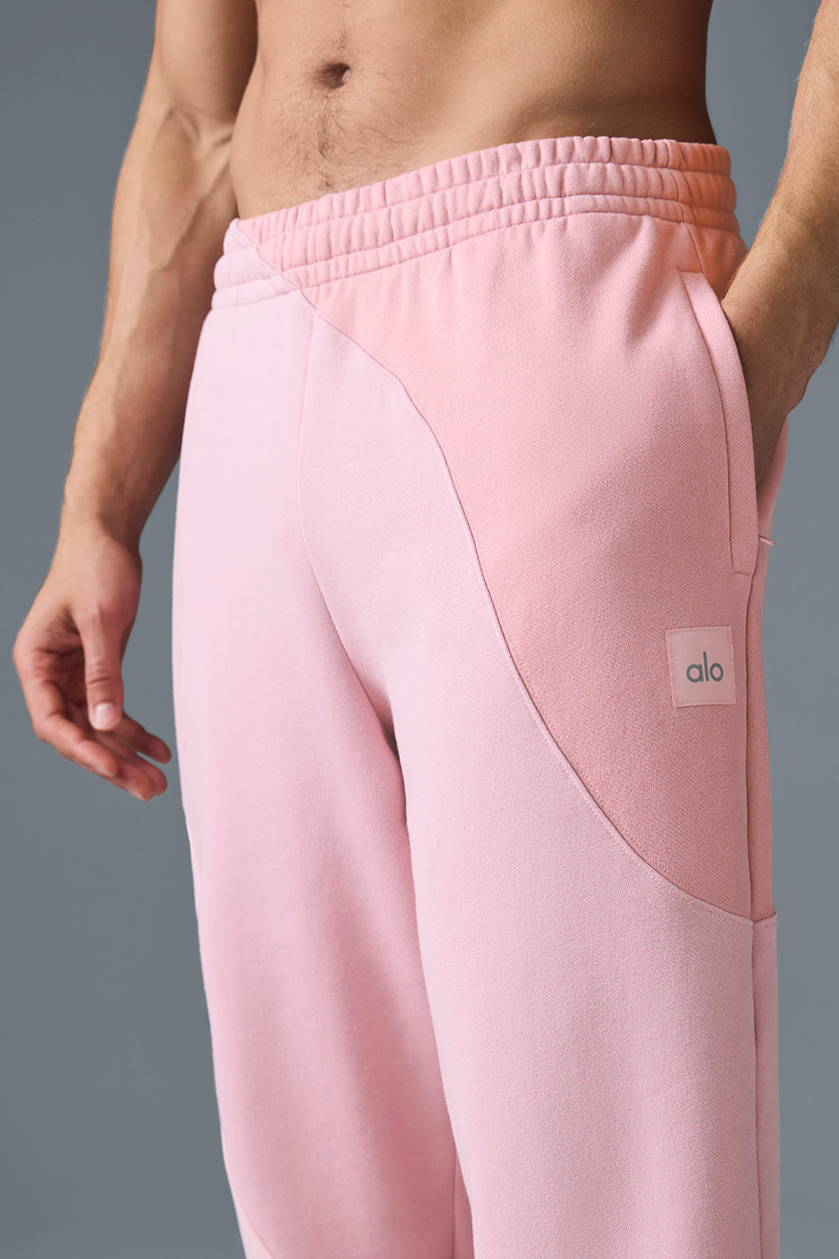 Alo Yoga Make Waves Sweatpant - Sunset Pink Tonal