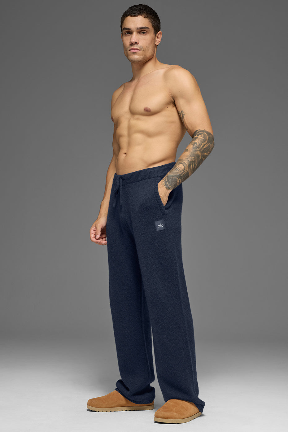Alo Yoga Wool Cashmere New Class Sweatpant - Navy