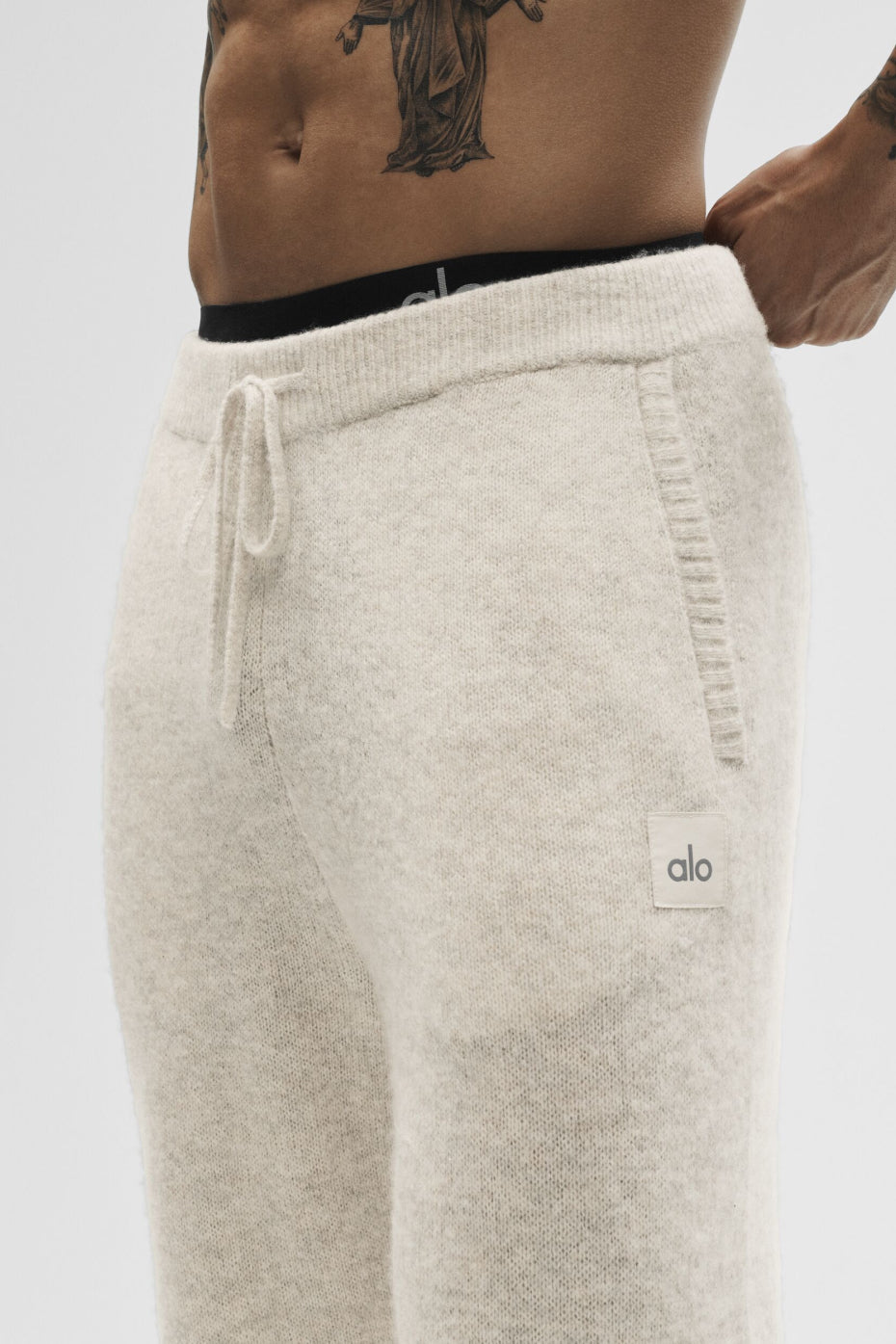 Alo Yoga Wool Cashmere New Class Sweatpant - Oatmeal Heather