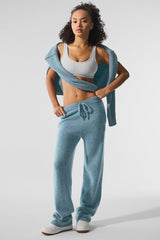 Alo Yoga Wool Cashmere New Class Sweatpant - Celestial Blue Granite Heather