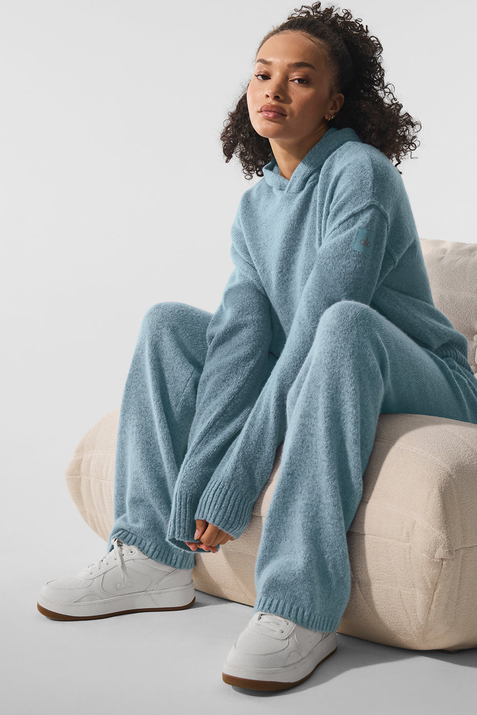 Alo Yoga Wool Cashmere New Class Sweatpant - Celestial Blue Granite Heather