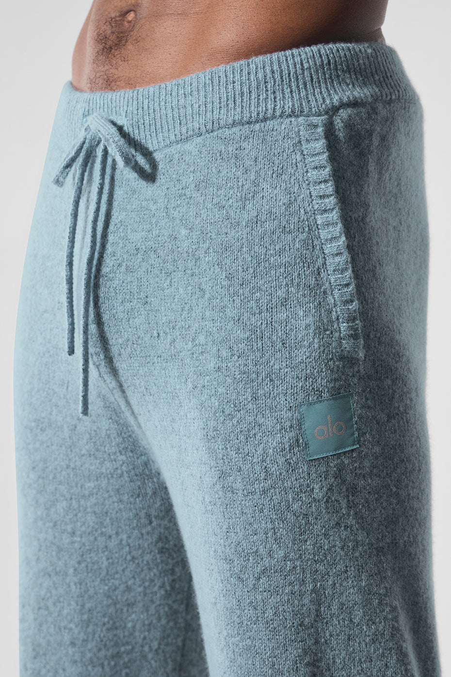 Alo Yoga Wool Cashmere New Class Sweatpant - Celestial Blue Granite Heather