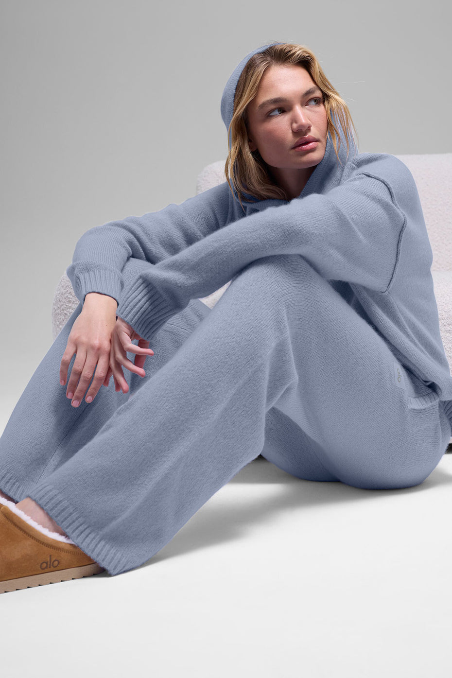 Alo Yoga Wool Cashmere New Class Sweatpant - Winter Frost