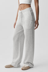 Alo Yoga Wool Cashmere New Class Sweatpant - White Heather