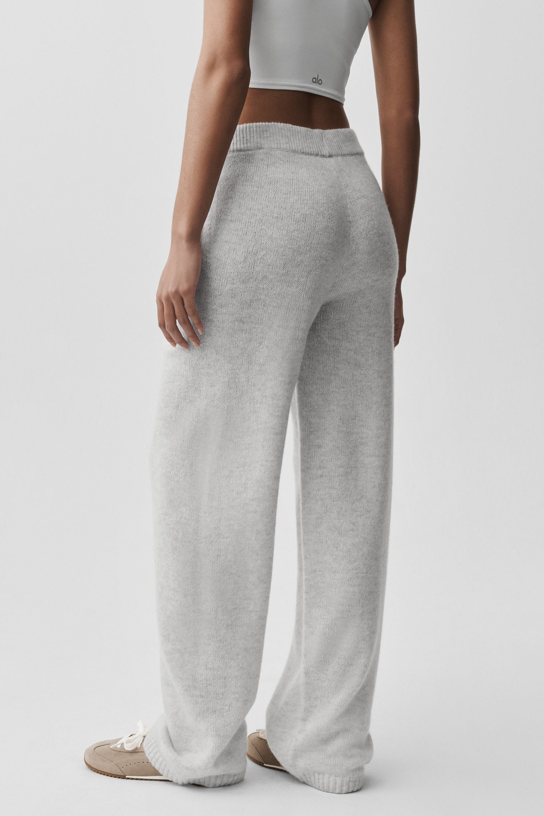 Alo Yoga Wool Cashmere New Class Sweatpant - White Heather