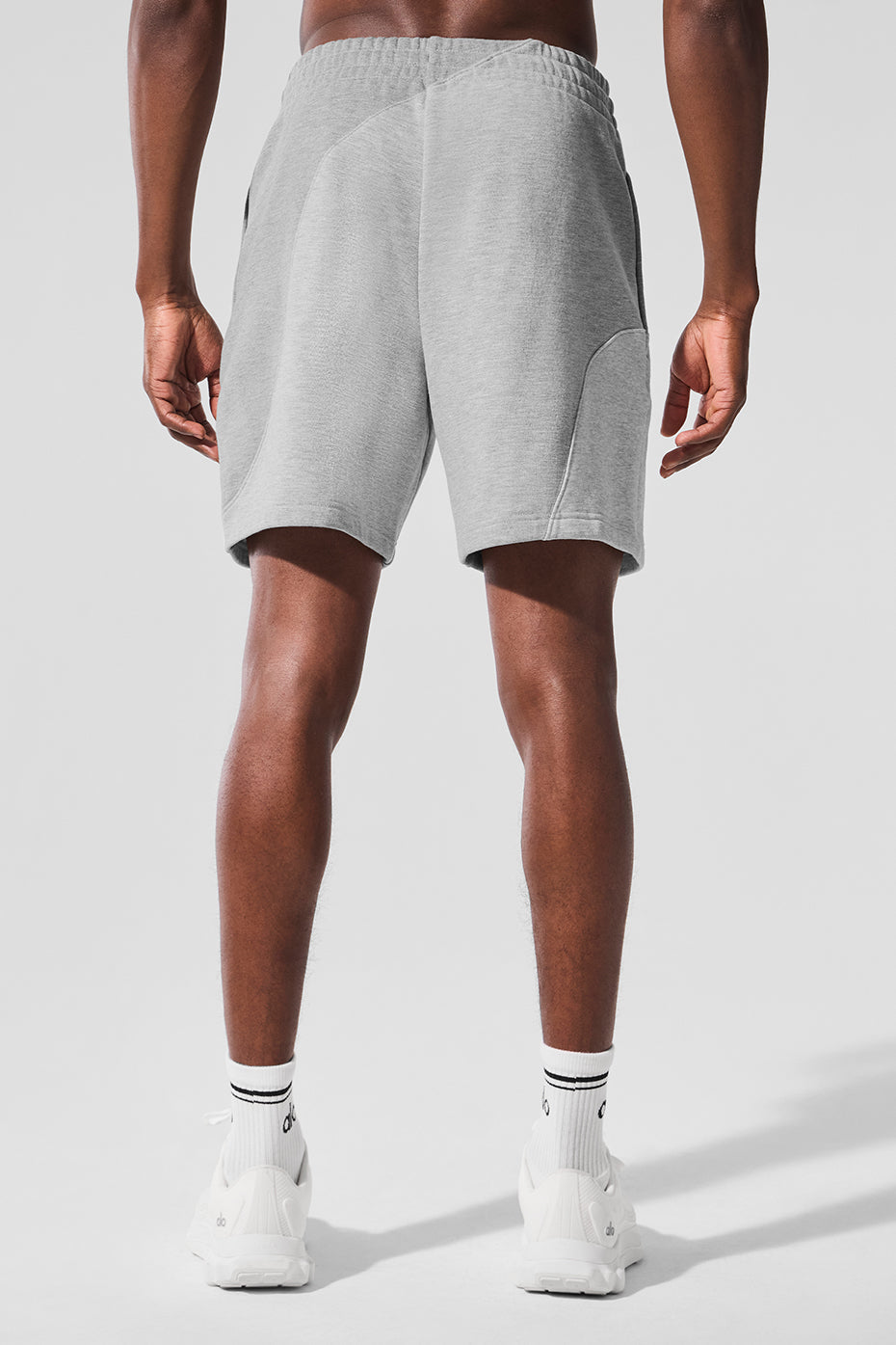 Alo Yoga 7" Make Waves Short - Athletic Heather Grey Tonal
