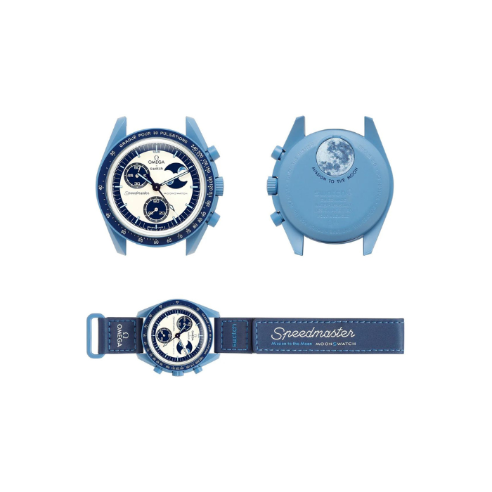 Swatch X Omega Bioceramic Moonswatch Mission To The Super Blue Moonphase