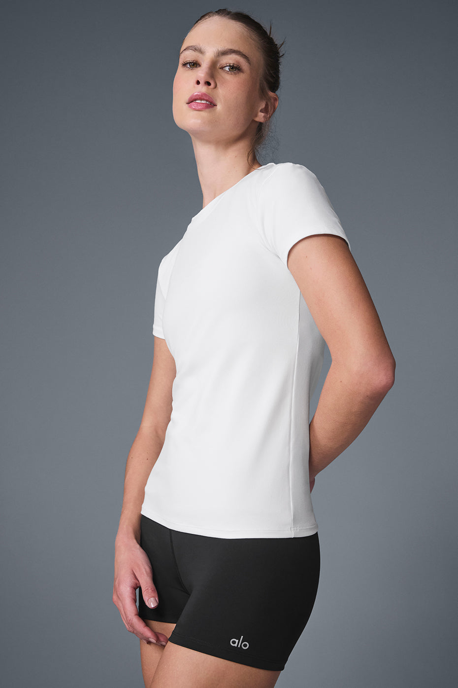Alo Yoga Alosoft Finesse Tee - White