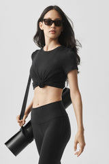 Alo Yoga All Day Short Sleeve - Black