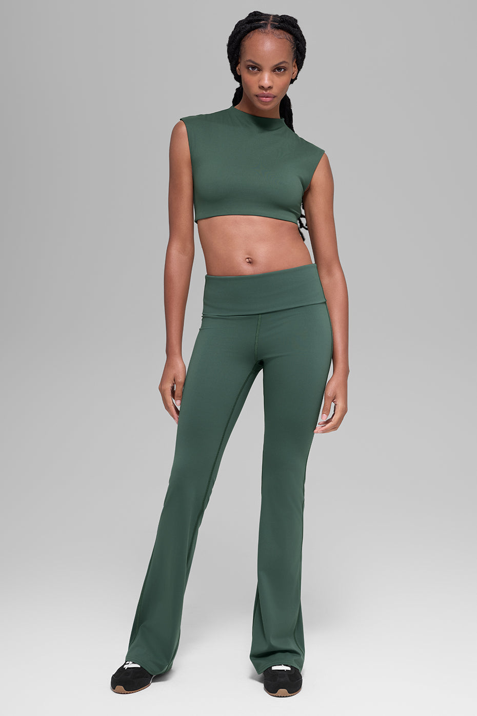 Alo Yoga ALO Softsculpt Capped Out Short Sleeve - Clover Green