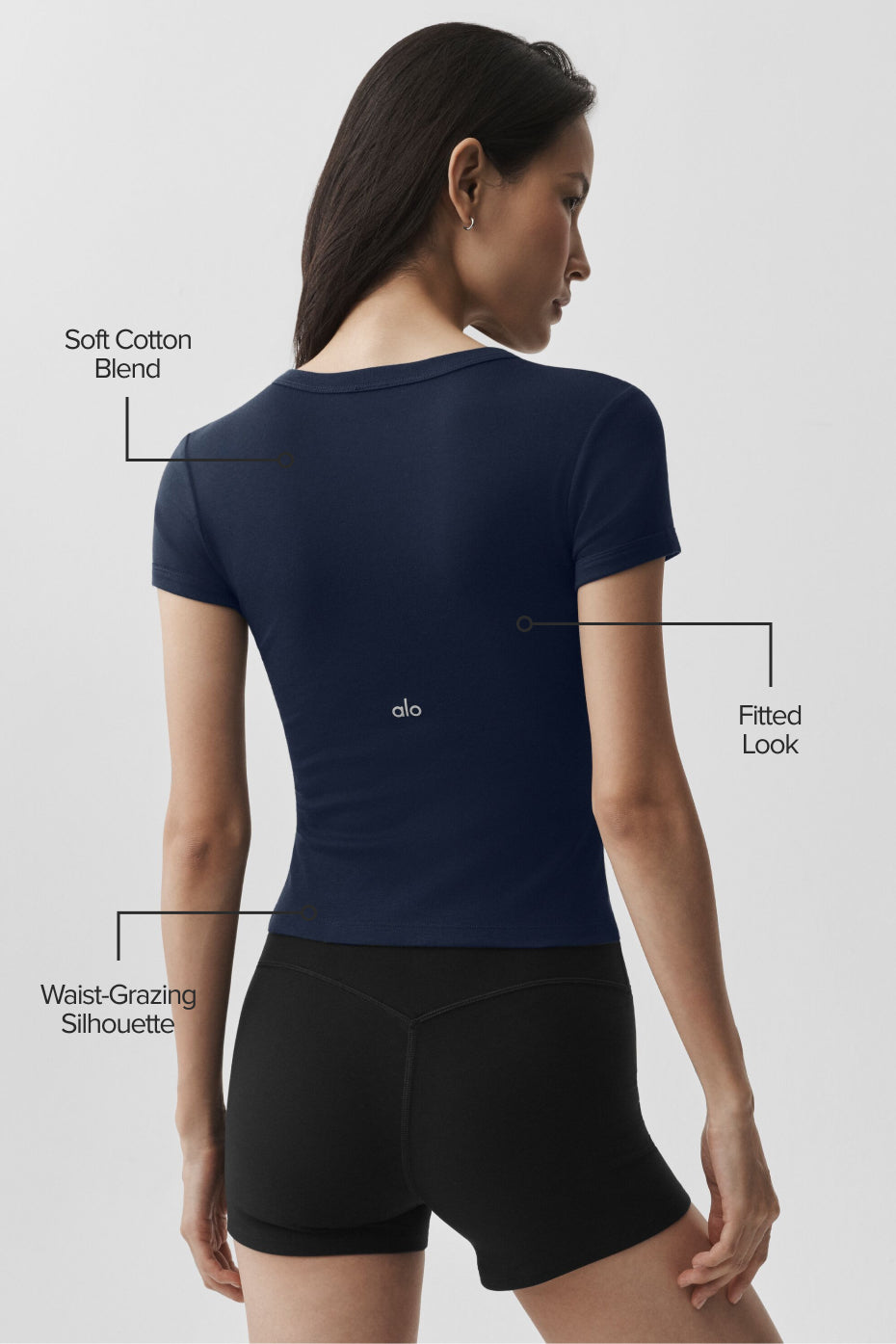 Alo Yoga Timeless Tee - Navy