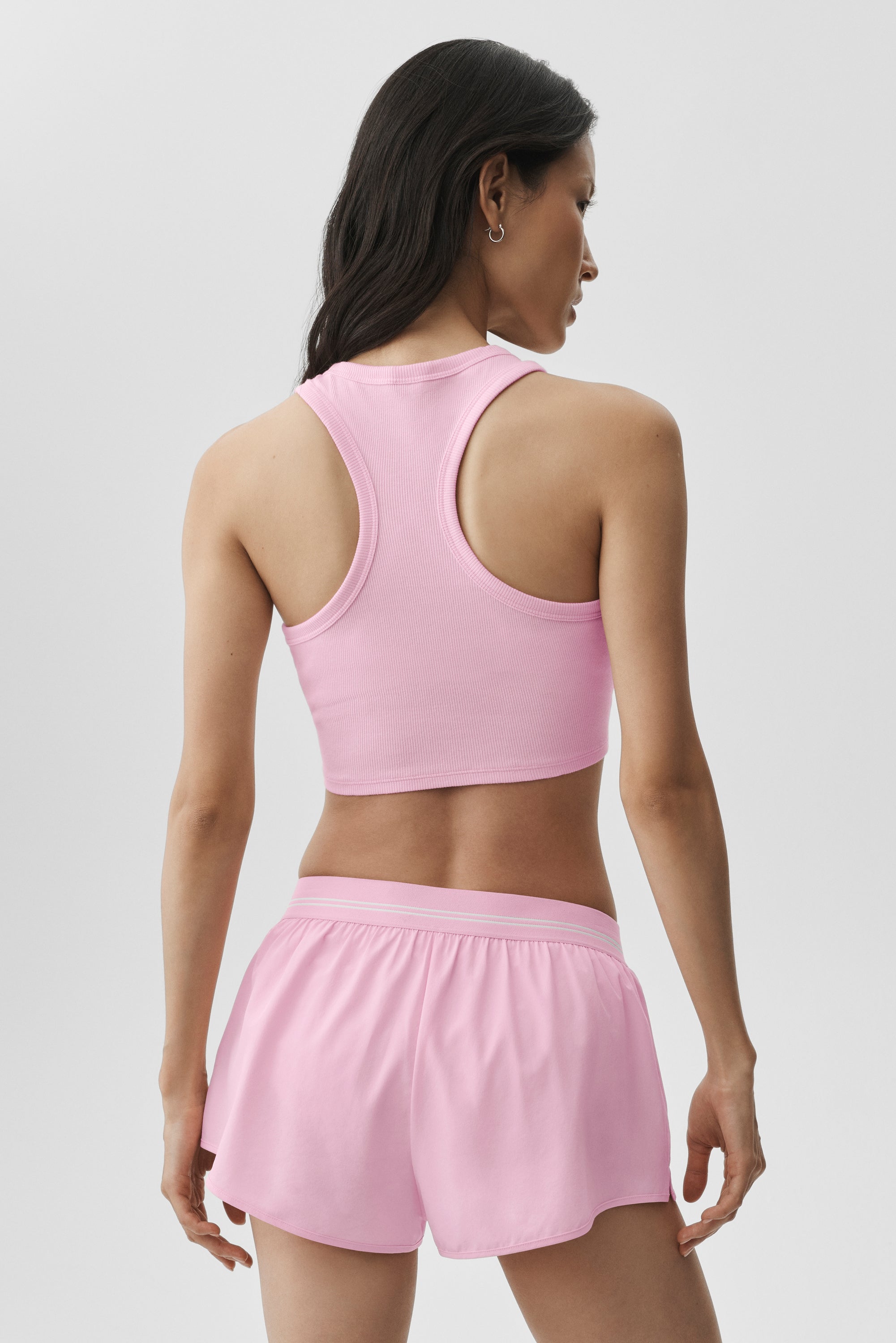 Alo Yoga Aspire Tank - Pink Marshmallow/White