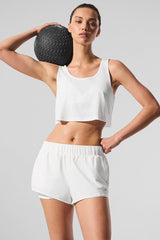 Alo Yoga Cropped Sport Star Tank - White