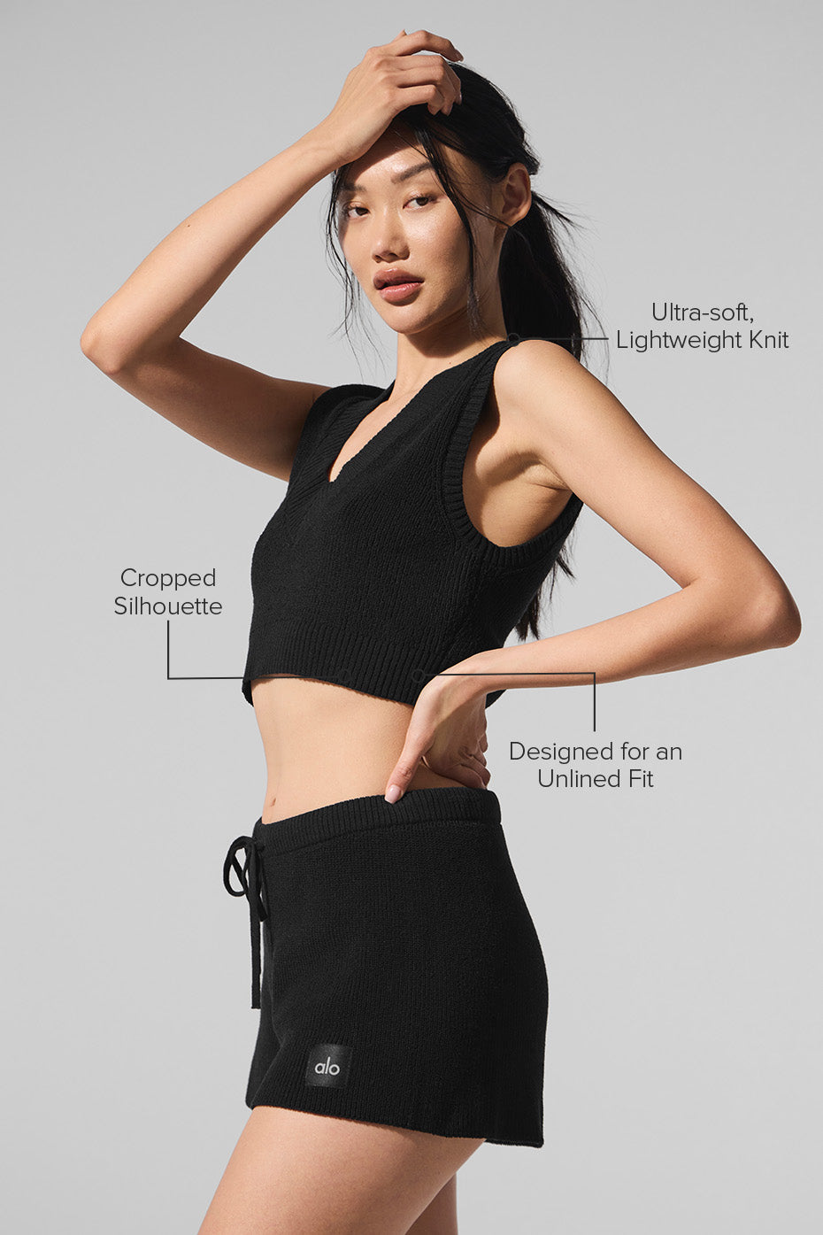 Alo Yoga Supernatural Sweater Tank - Black