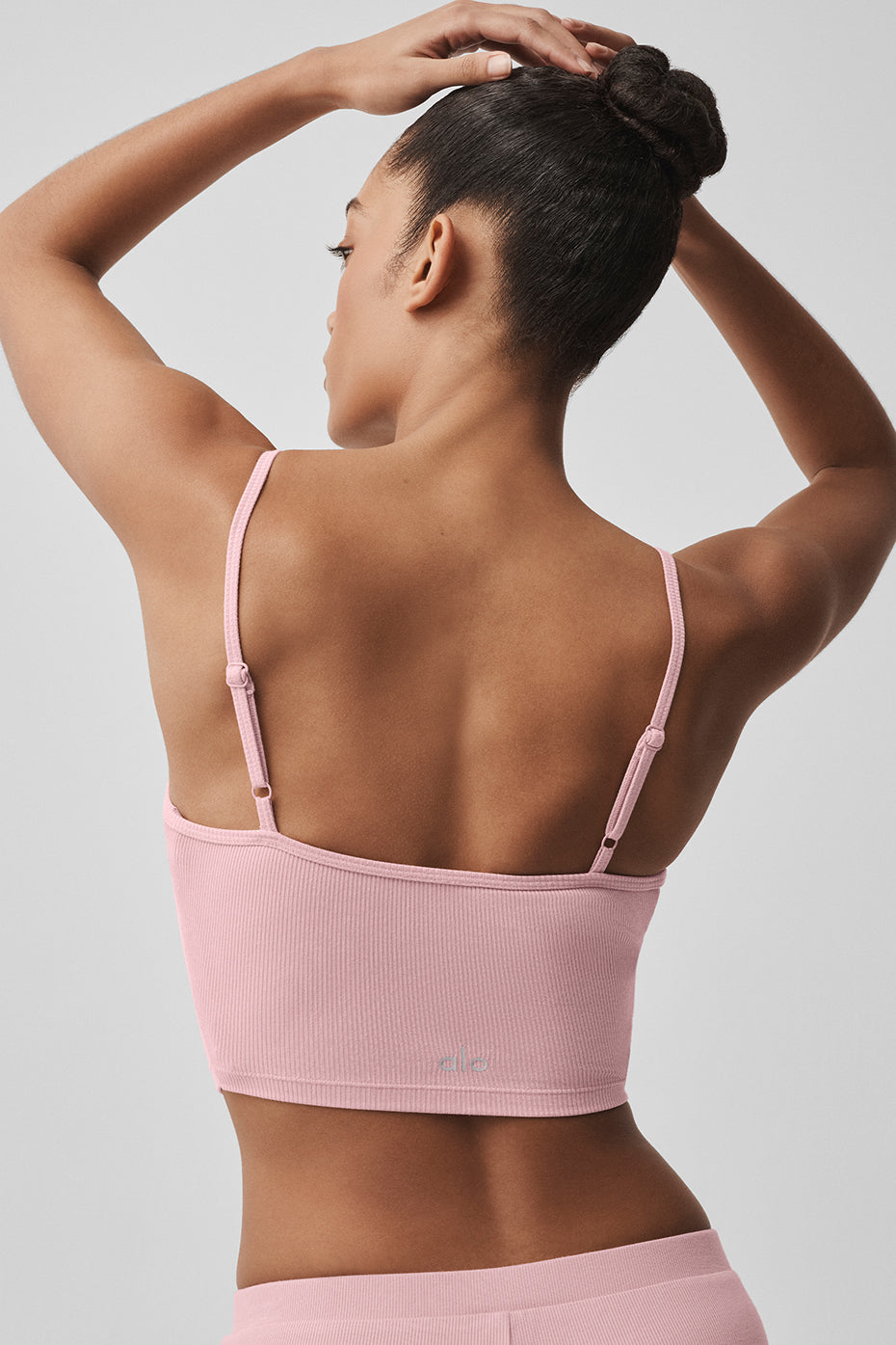 Alo Yoga Ribbed Delicate Lounge Tank - Vintage Pink