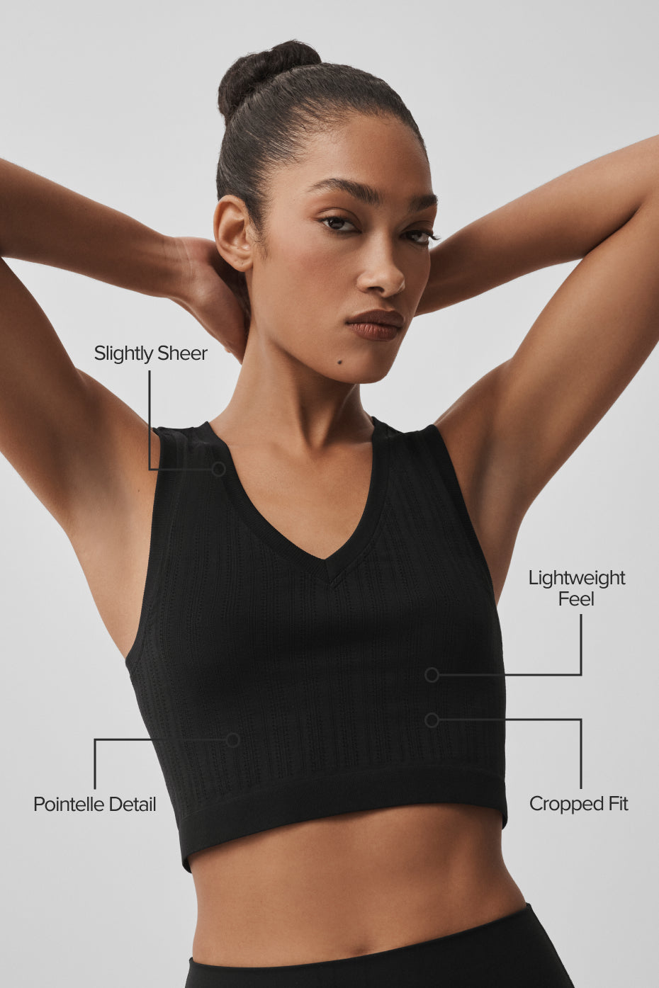 Alo Yoga Seamless Pointelle Tank - Black