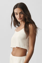 Alo Yoga Semi-Sheer Golden Hour Tank - Ivory