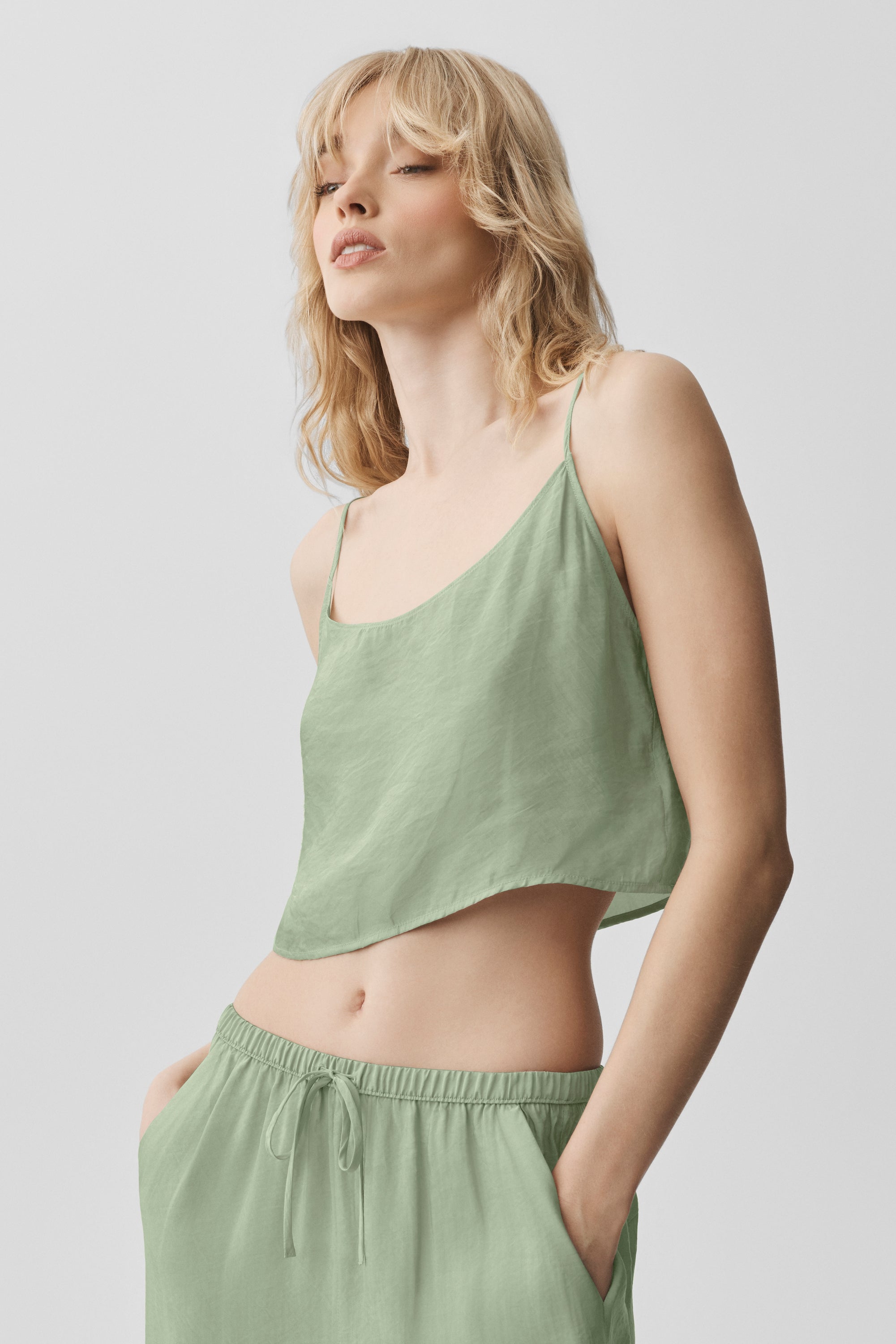 Alo Yoga Semi-Sheer Golden Hour Tank - Dune Grass