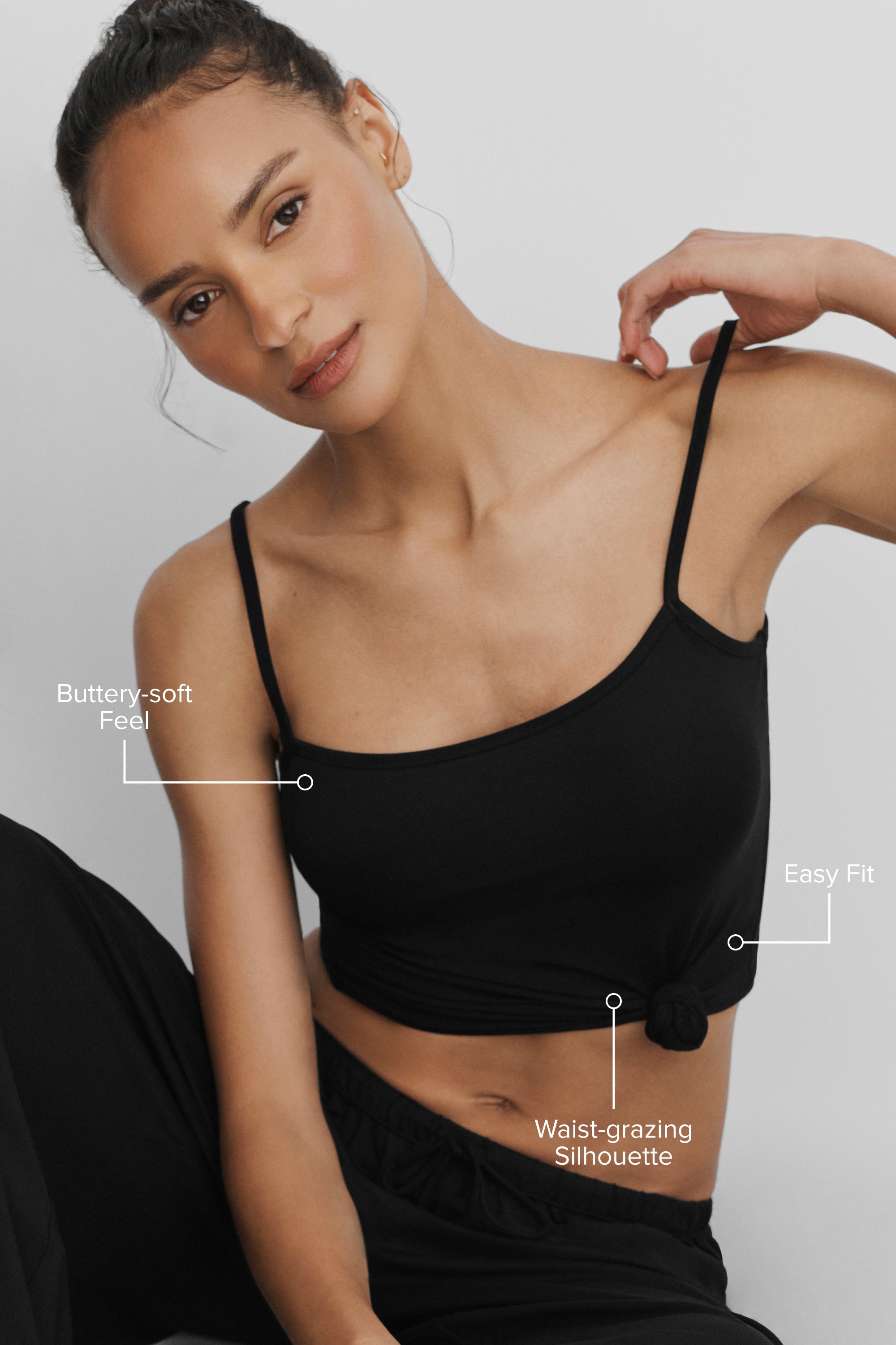 Alo Yoga Alosoft Finesse Cami Tank - Black