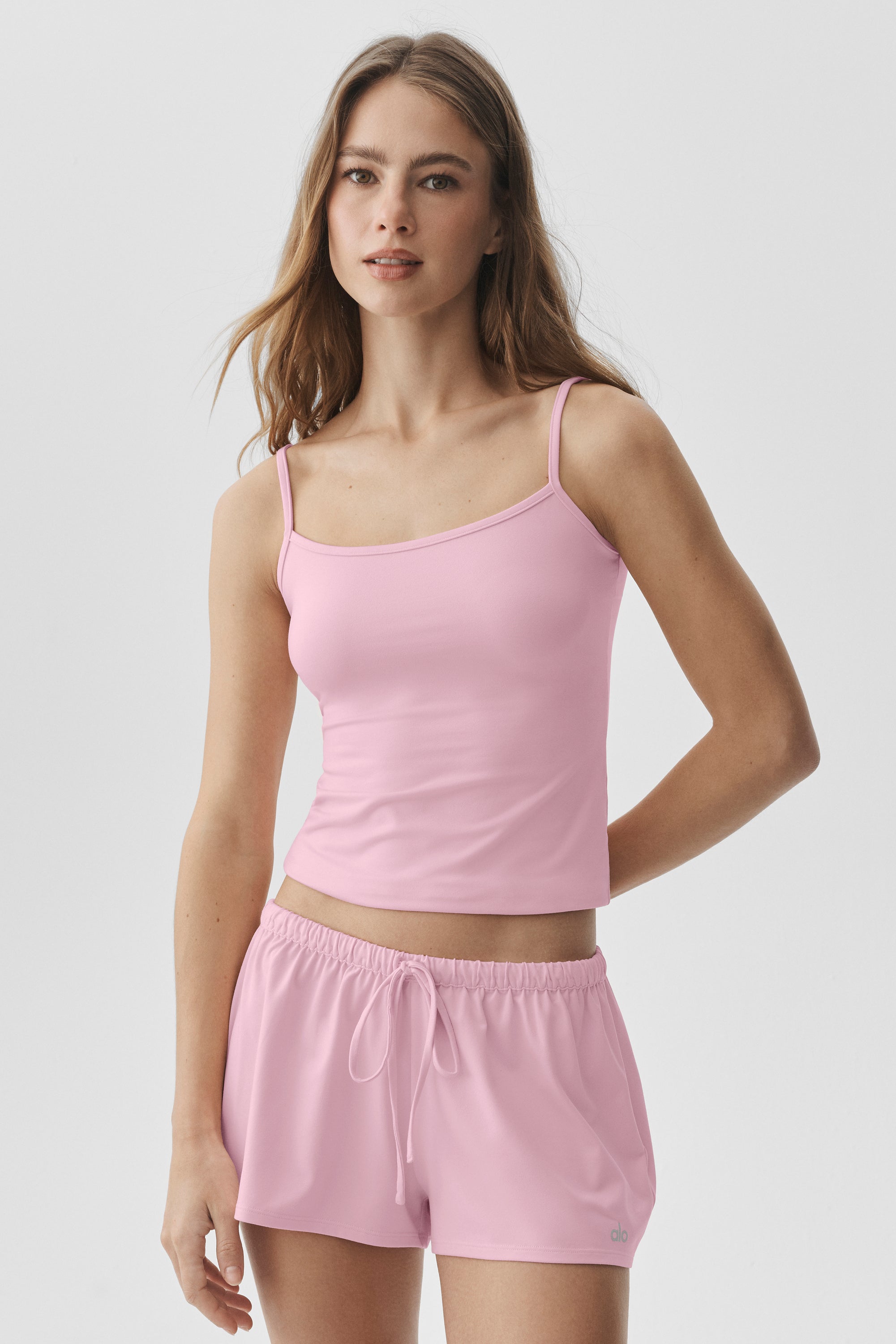 Alo Yoga Alosoft Finesse Cami Tank - Pink Marshmallow