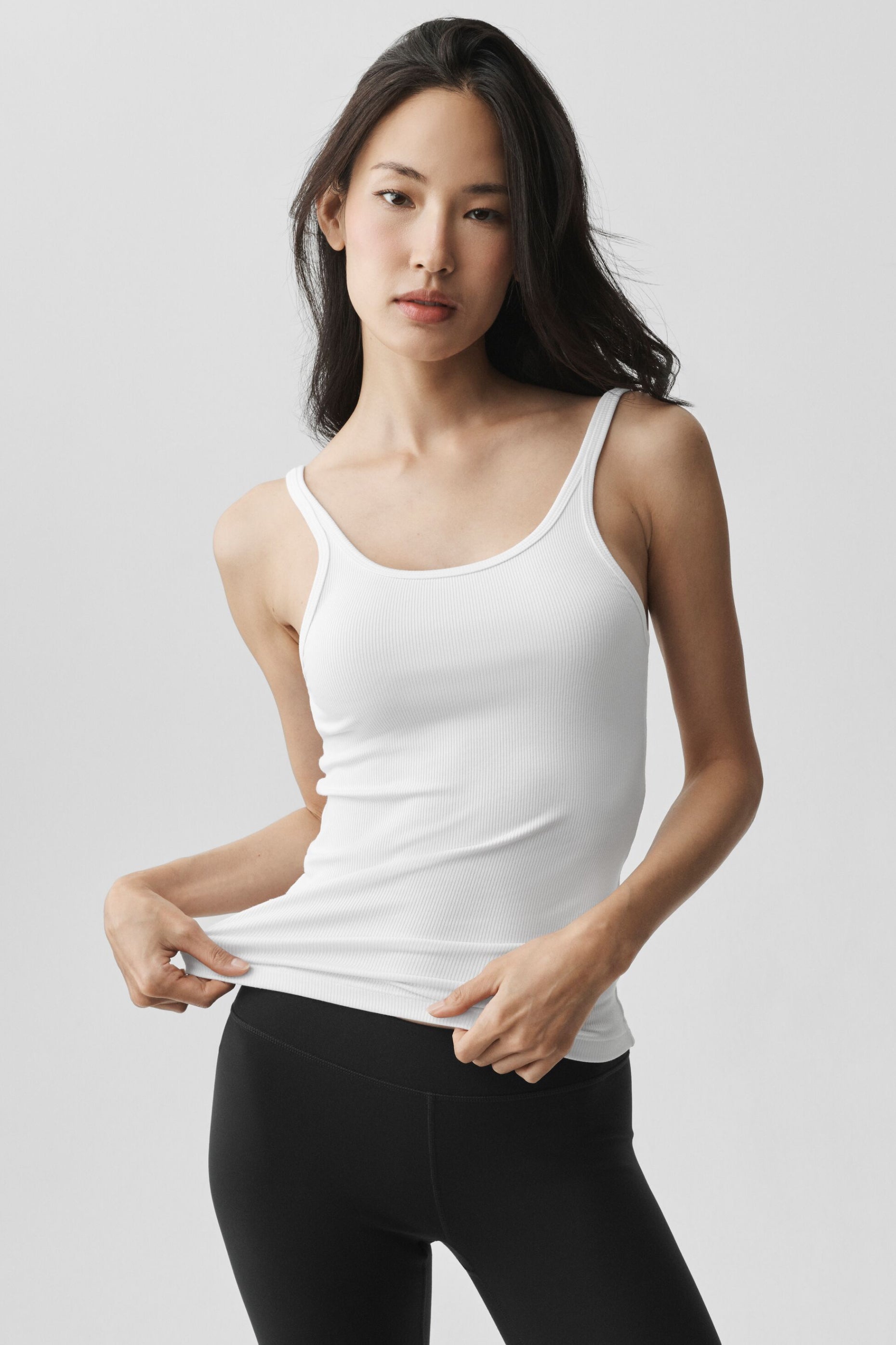 Alo Yoga Ribbed Adore Tank - White
