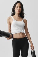 Alo Yoga Ribbed Adore Tank - White