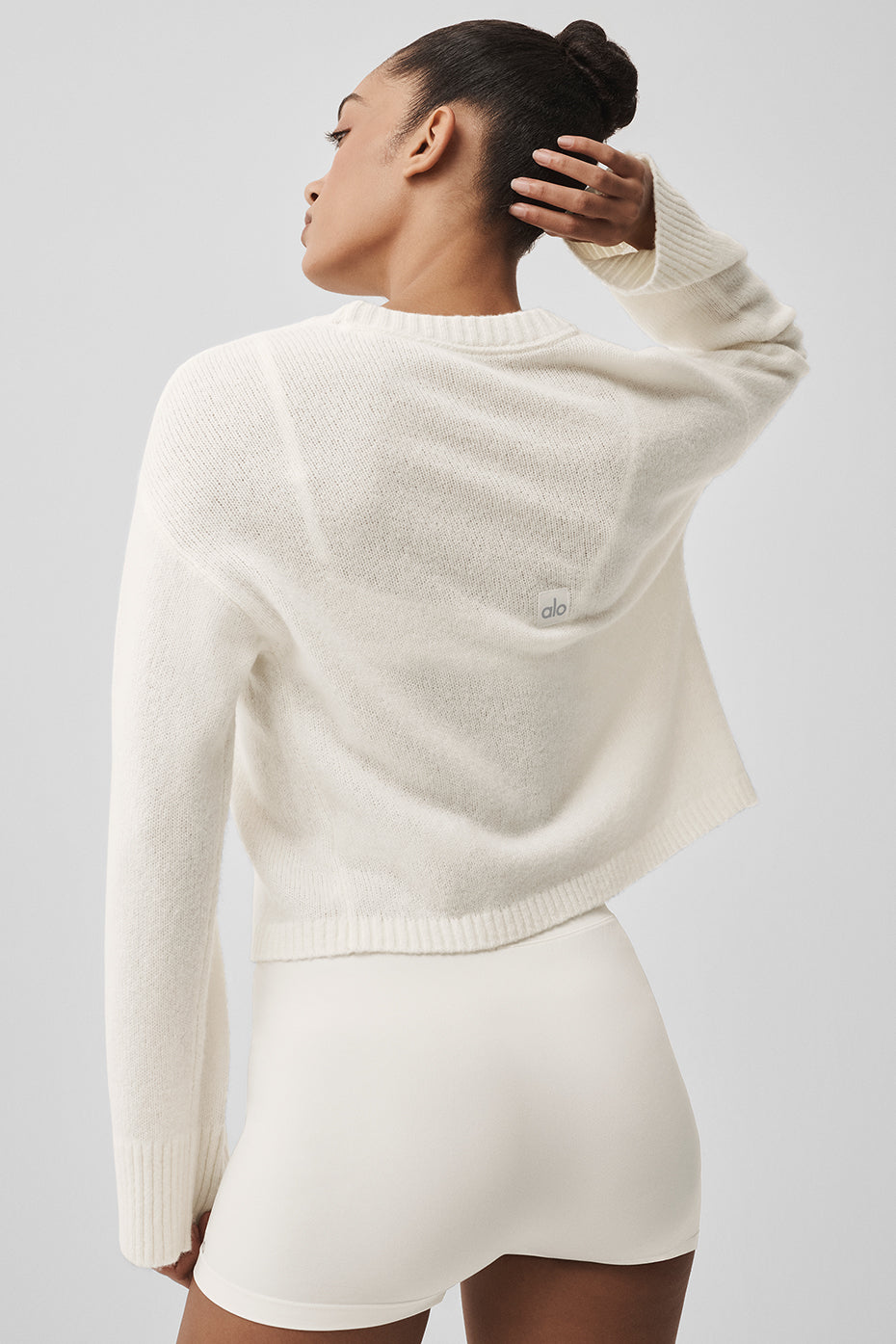 Alo Yoga Wool Cashmere New Class Tie Cardigan - Ivory