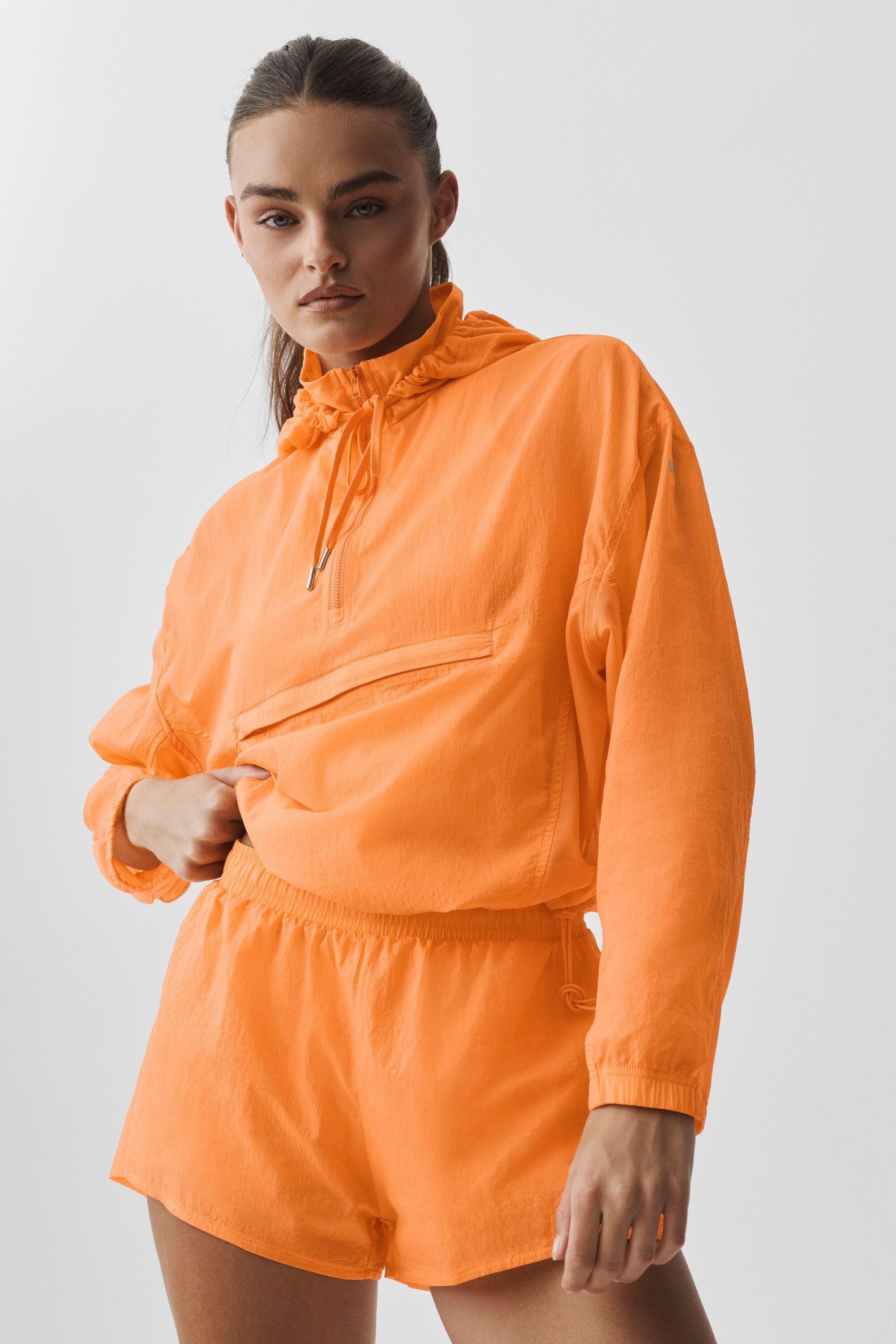 Alo Yoga 1/4 Zip Go Time Pullover - Satsuma Breeze