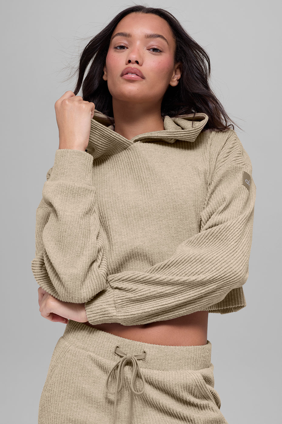 Alo Yoga Muse Hoodie - Gravel Heather