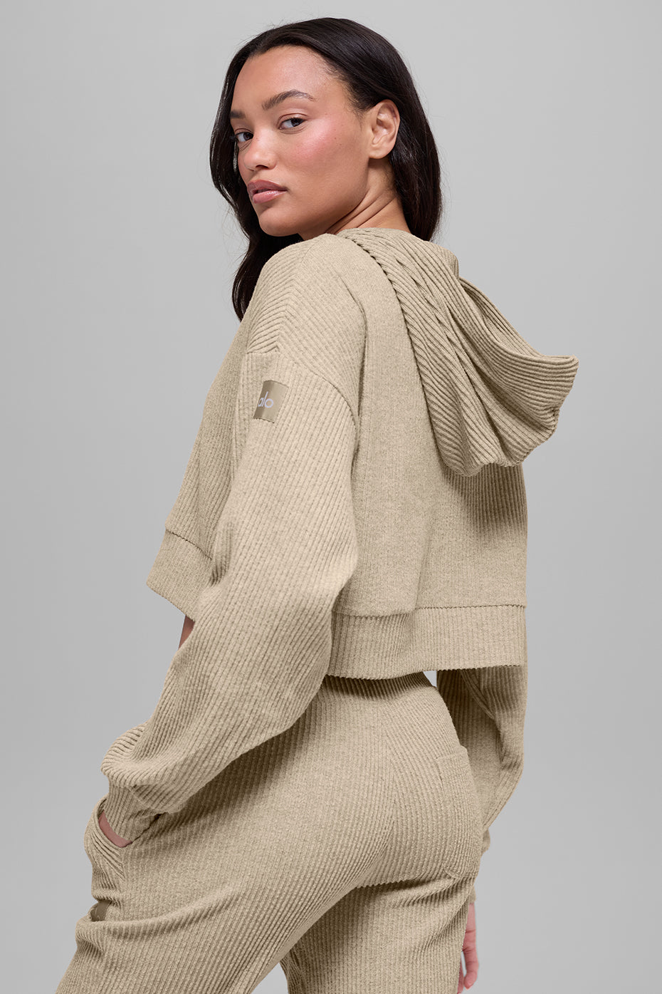 Alo Yoga Muse Hoodie - Gravel Heather